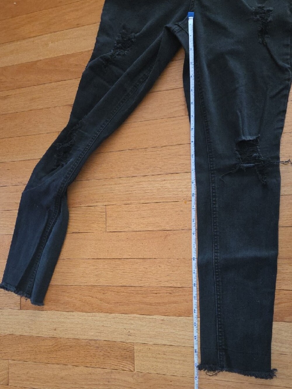 refuge Black Skinny Ripped Jeans - Picture 10 of 11